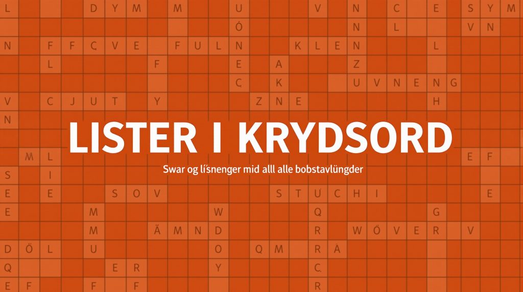Lister krydsord