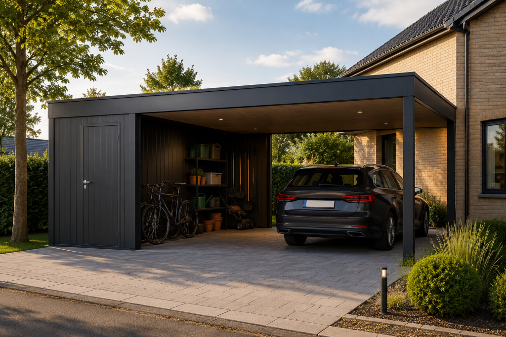 Carport med skur giver mere orden omkring boligen